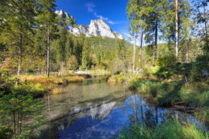 Hintersee, Ramsau, Berchtesgadener Land, Berchtesgaden National Park, Upper Bavaria, Germany Hintersee, Ramsau, Berchtesgadener Land, Berchtesgaden National Park, Upper Bavaria, Germany